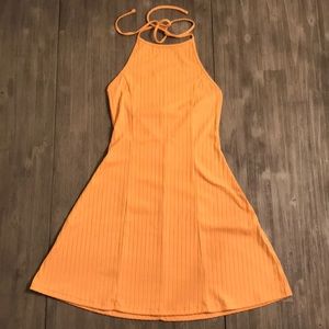 Forever 21 yellow flare dress size Small